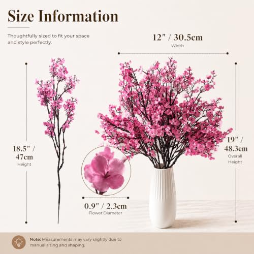 Image of Mandy's 6 Bundles Artificial Light Brown Baby's Breath Flowers