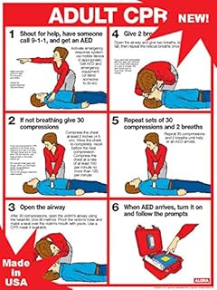 ALGRA CPR for Adults Poster 18" x 24" Laminated