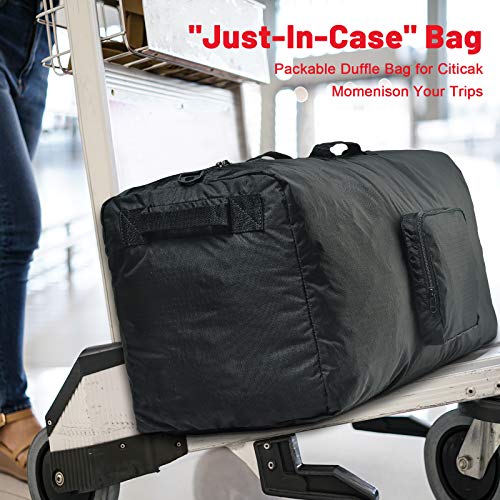 MIER Foldable Cargo Duffel Bag Heavy Duty Nylon Travel Duffle, 140L