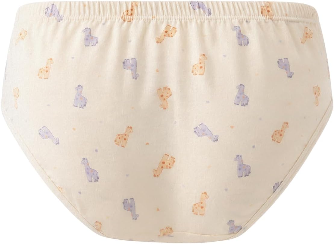 Kids Underwear Breathable Cotton Panties Toddler Girls Undies Soft Briefs 3-Pack