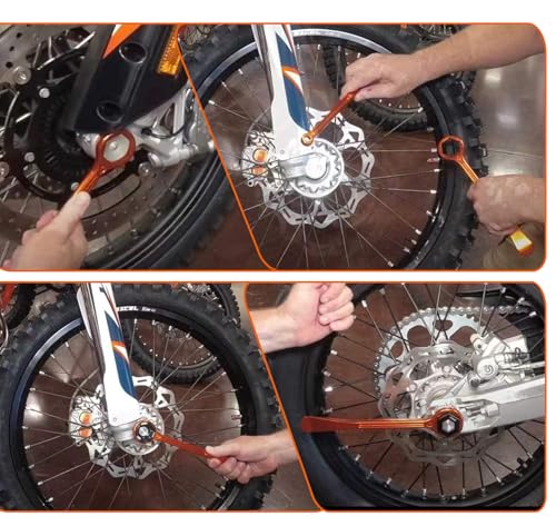 Image of Motorcycle Tire Changing Spoons Lever Iron Tool Wrench Set Tire Repair Tool | Combo Axle Tire Wrench Kit 10MM /0.39'' 13MM /0.51'' 22MM /0.87'' 27MM /1.06'' 32MM /1.26'' For MX Motocross Pit Bikes