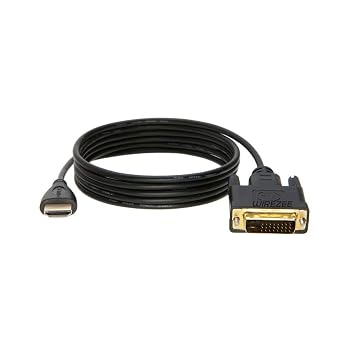 WireZee 6FT HDMI to DVI-D 24+1 Cable HDMI Male to DVI-D Male Adapter Cable for Monitor, PC, Laptop, TV, Projector High-Speed Digital Video Cable Supports 1080p/4K Gold-Plated Connectors