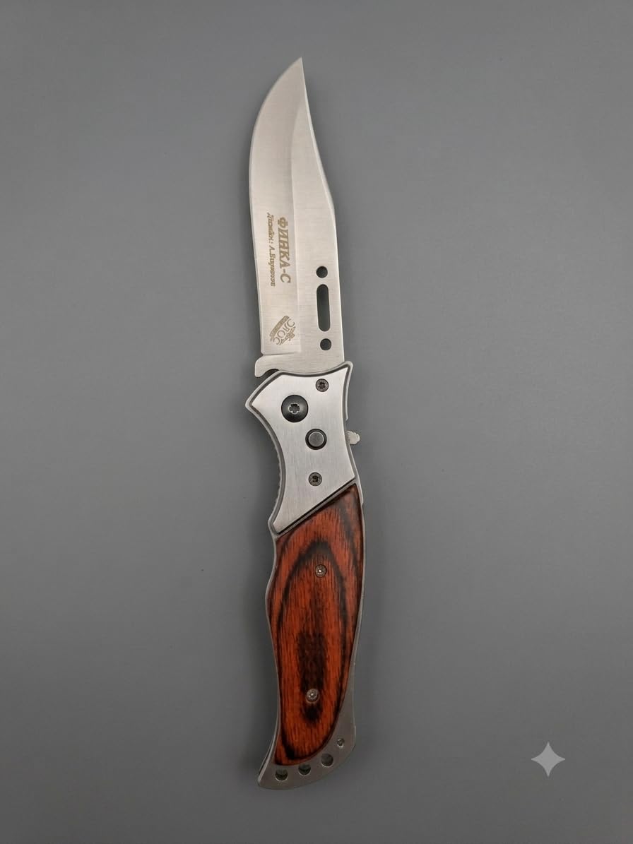 Stainless Steel Folding Utility Knife with Wooden Handle | Portable, Multipurpose Pocket Cutting Tool, Foldable Blade, For Kitchen, Packaging, Craft, Office & Everyday Use-image-15