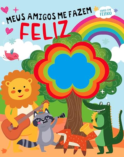 Meus amigos me fazem feliz – Livro em feltro: