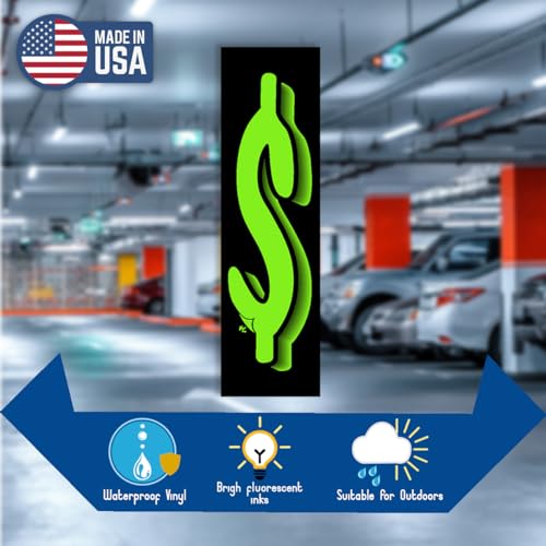 Calcomanías de precios Versa-Tags de 7 1/2 pulgadas, números para parabrisas de autos 5