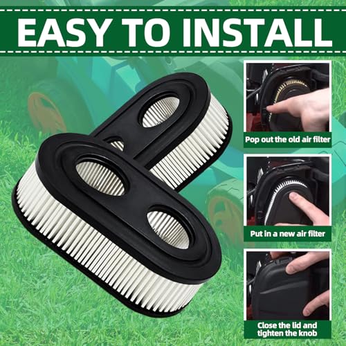 12 Pack 593260 Air Filter for Briggs & Stratton 798452 334404 Replacement,Fit for 5432 5432k 550ex 675ex 725exi Series Engines Models,Air Filter for Troy Bilt TB110 TB200 TB230 Lawnmower - Thumbnail 6