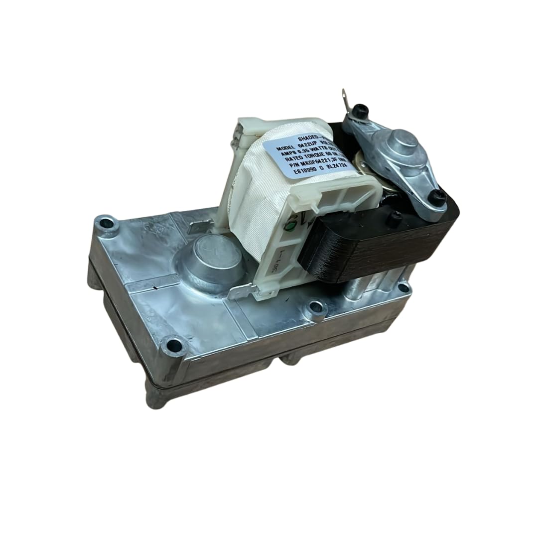 Motor de engranajes Merkle Korff S10999 para estufa de pellets, eje 9,52 mm, 1,3 rpm, sentido horario – Ref. 2101