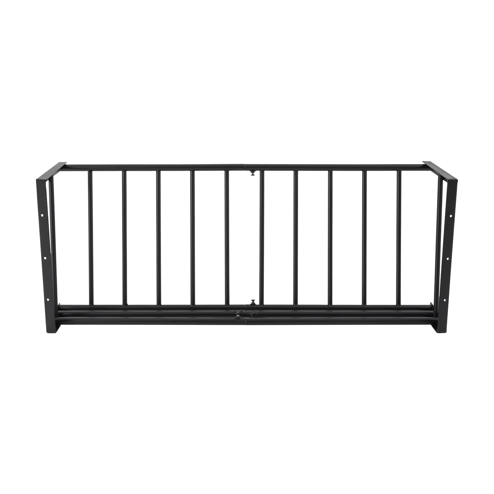 Eisen Heuraufe 113.65L Wandmontage Heuraufe 102*24*40cm mit Großen Fütterungsöffnungen Abgerundeten Kanten, Stabile Futtersparraufe zur Wandmontage 2.85 kg Futterraufe für Stall, Hof Outdoor,Schwarz
