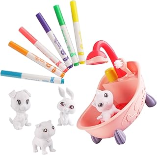 Hohopeti 1 Conjunto De Brinquedos Para Colorir De Animais Para Bebês Brinquedos De Banho Para Crianças Conjunto De Brinquedos Para Crianças Brinquedos De Animais Para Crianças