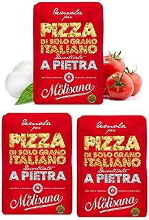 la Molisana Durum Wheat Semolina Pizza Flour 3kg (3 x 1kg)
