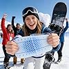 Protège-Tibias De Ski - 2 Pièces Autoadhésives Et Réutilisables Pour La Protection,Coussinets Gel Pour Bottes De Ski Et Snowboard,Sports D'Hiver Course Protection Soulagement Adolescents Hommes Femmes