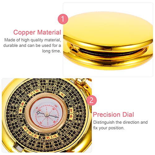 Brújula Feng Shui Redonda de Bolsillo para Camping, Senderismo y Uso al Aire Libre, Alta Precisión, Marcaciones Tradicionales, Diseño Compacto y Portátil miniatura 6