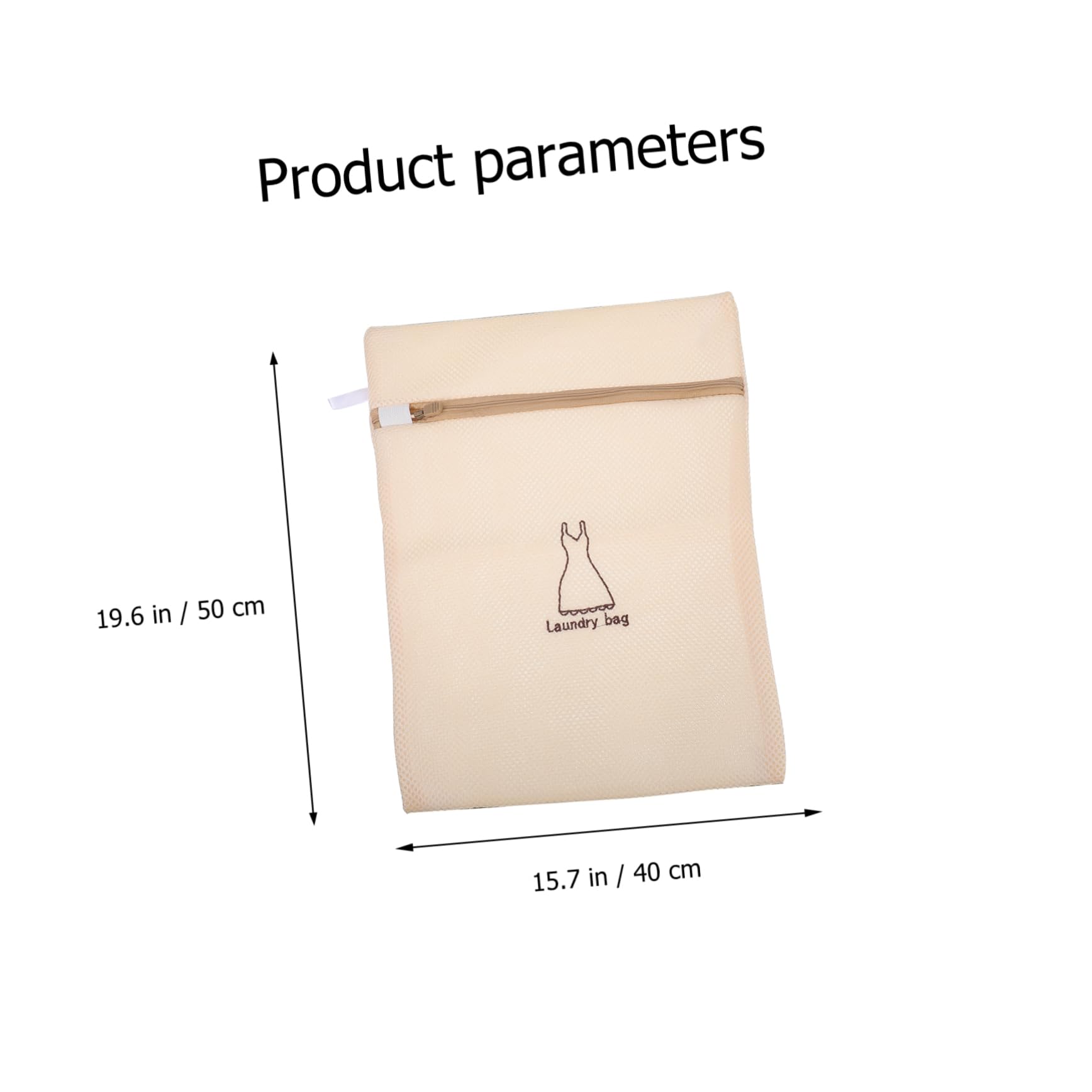 Bolsas de Lavado para Lencería, 7 Piezas, Poliéster Beige