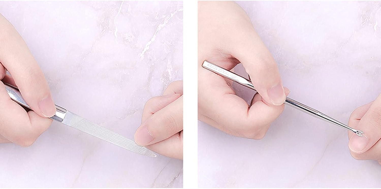 Nail Clipper Adult Fingernail Clippers,Household Manicure Set Tweezers and Nail Clipper Set 10 in 1 Stainless Steel Pedicure Care Grooming Kit with Portable Travel Case Cuticle Trimmer