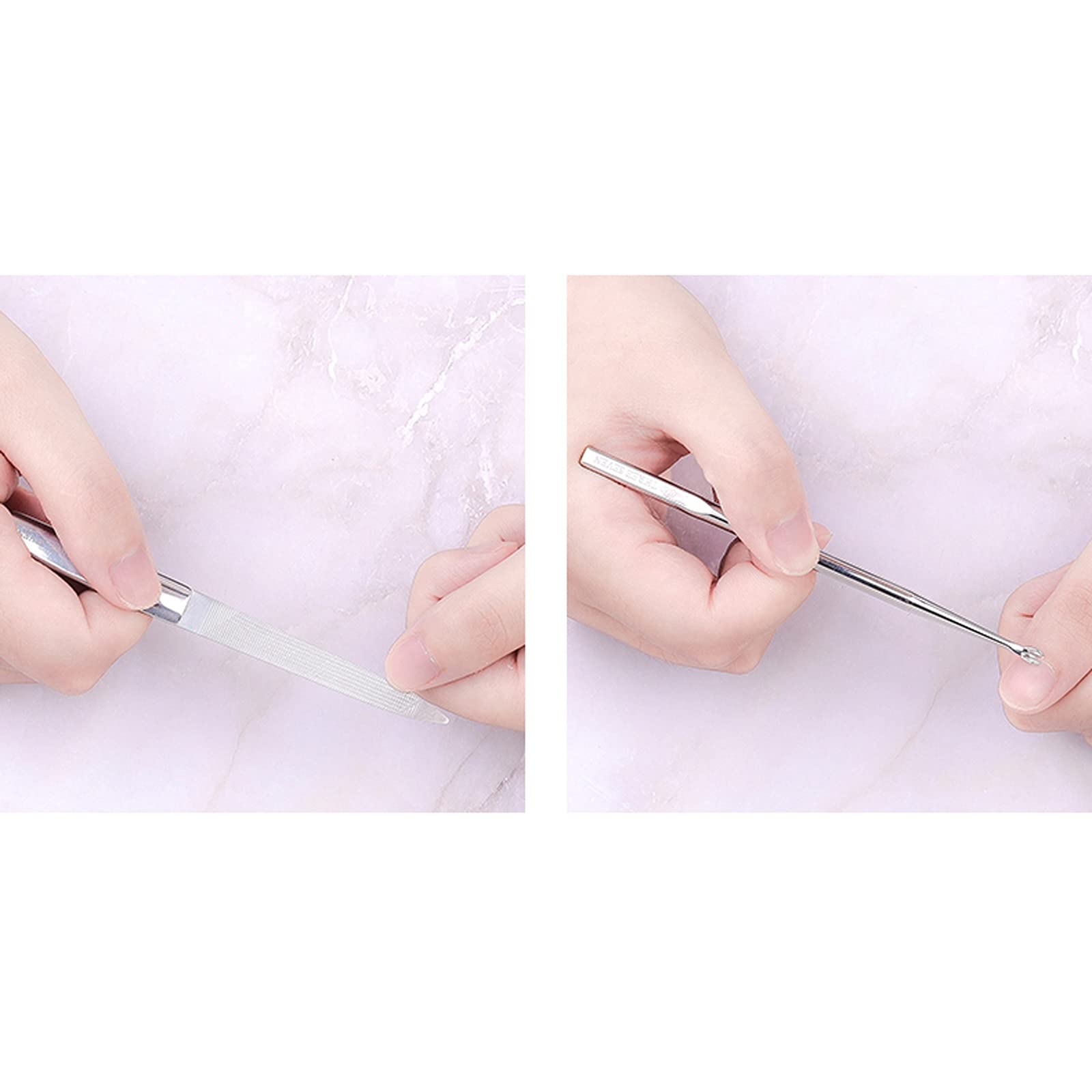 Zestaw do manicure narzędzia obcinacz do paznokci dla dorosłych, domowy zestaw do manicure, pęseta i obcinacz do paznokci, zestaw 10 w 1, ze stali nierdzewnej, zestaw do pielęgnacji