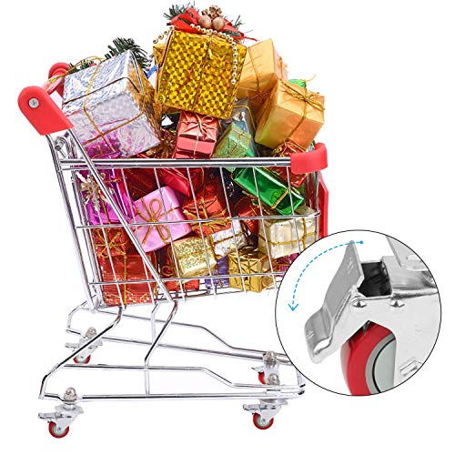 4" Swivel Plate Caster Wheels, Pritek Heavy Duty Metal Caster Wheels Lock The Top Plate And The Wheels Replacement For Industrial Trailer Or Large Home Furniture (Bearing 300Lbs Each, Set Of 4) #TOP5