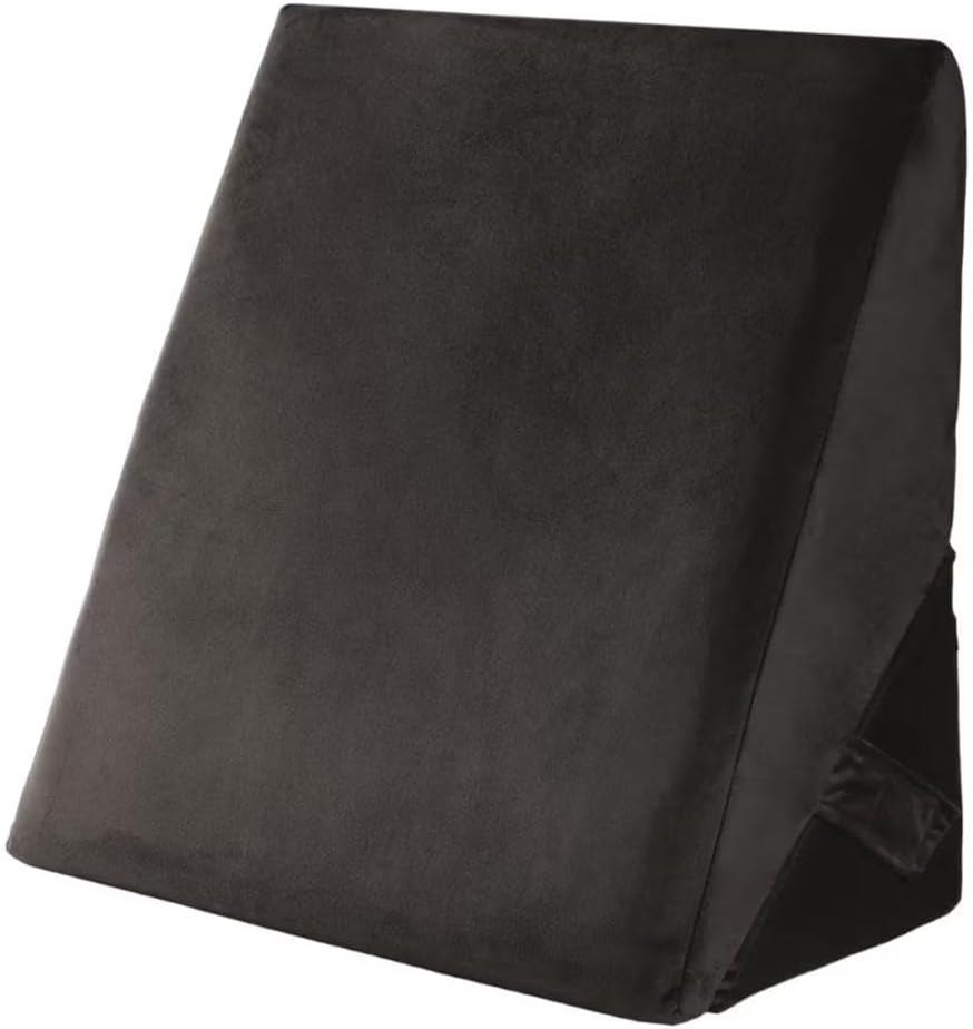 Wedge Cushion | 1 Year Warranty | Back Support Pillow for Bed, Memory Foam Leg Pillow for Sitting, Acid Reflux & Sleeping | Charcoal Grey