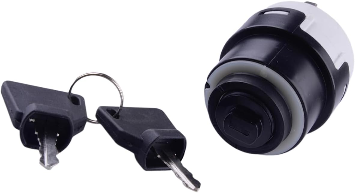 Tractor Starter Ignition Switch with 2 Keys 05766813 Compatible for IH IHC Deutz Fendt Baumaschinen