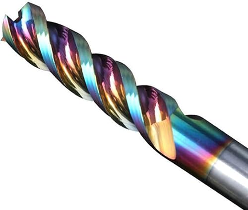 Miniatura 2 de Fresas para metal, herramienta de fresado de extremo de 3 flautas, acabado de recubrimiento colorido, molino de extremo general de carburo de hélice