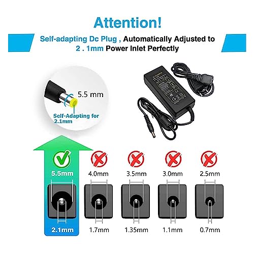 Transformador de corriente 5V 10A para tiras LED con adaptador AC110V 220V US 3