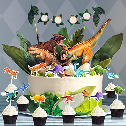 48 Pieces Watercolor Dinosaur Party Cupcake Toppers Dinosaur Birthday Party Supplies Baby Dinosaur Cupcake Toppers Picks Cake Decorations For Kids Baby Shower Birthday Party Decorations #TOP1