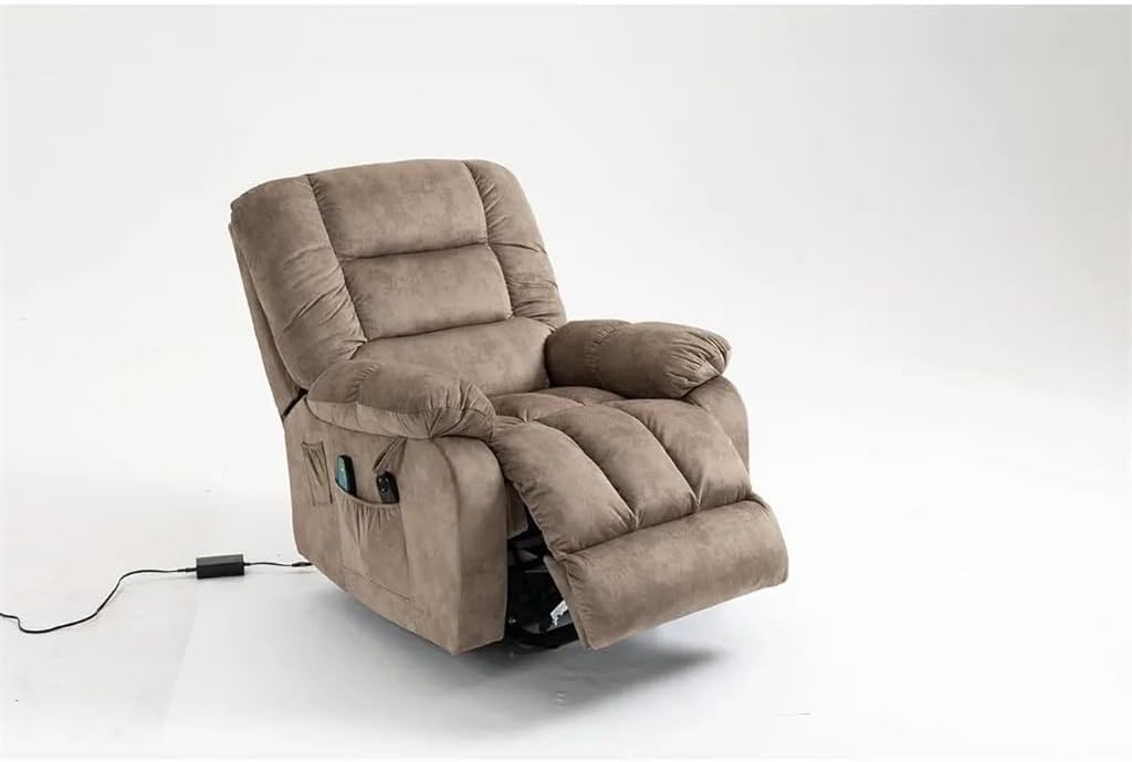 Rooms and Sofas Furniture Offers 33.5“ Electric Power Lift Recliner Chair Sofa with Massage Heating Function