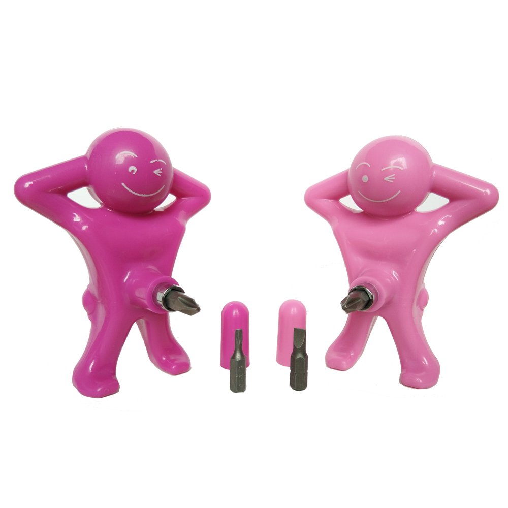 Cute Screwdriver, Mini Magnetic Screwdriver, Screwdriver Man Tools, Muti-head Screwdriver by YZMY TOOL (purple)