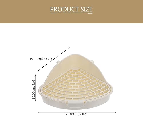 Miniatura 2 de Totority Hamster Bedding - Caja de arena grande para conejo, clip triangular para inodoro, caja de arena de conejo, inodoro para baño, entrenador