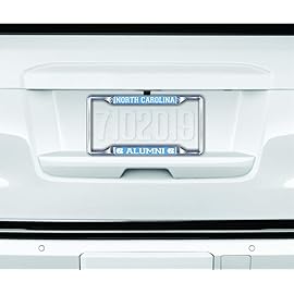 Elite Fan Shop North Carolina Tar Heels License Plate Frame Alumni - Silver