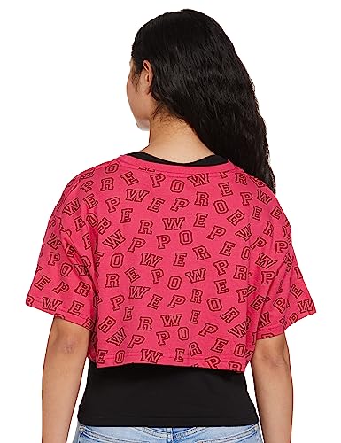 Image of Max Women Cotton Regular Fit Printed Crop Top