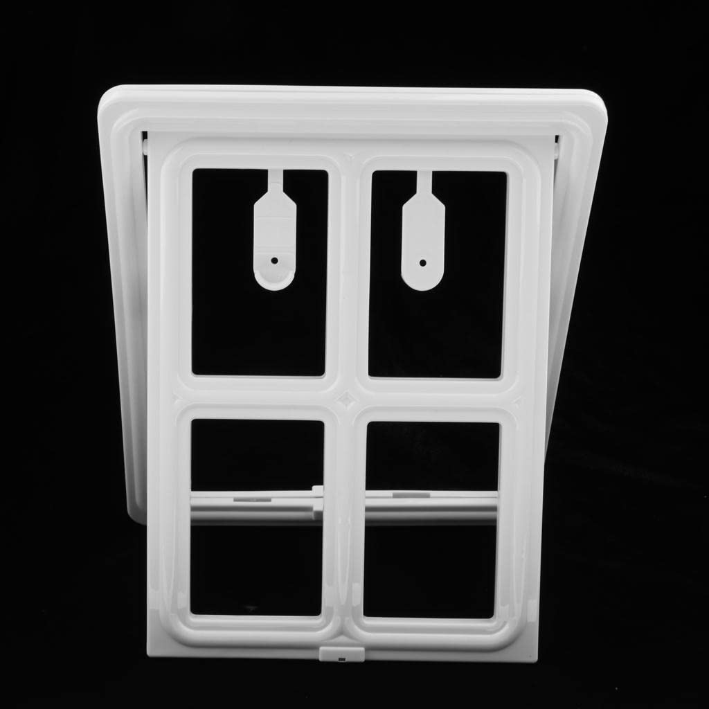 Milaan Lockable Pet Dog Screen Door Cat Flap Door 2Way Locking Cat
