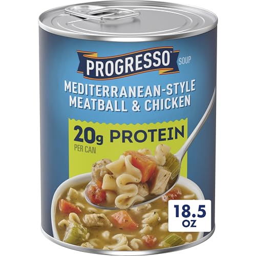 Progresso Protein Mediterranean-Style Meatball &amp; Chicken Soup, 18.5 oz