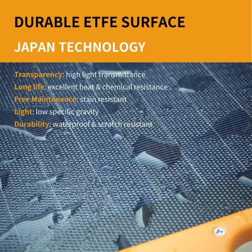 FIREFLY ENERGY Solar Panel Foldable 160W 12V Monocrystalline Solar Panel Kit with USB DC Output Portable Solar Panel Outdoor for Power Station Caravan RV Boat Camper Irregular Surface