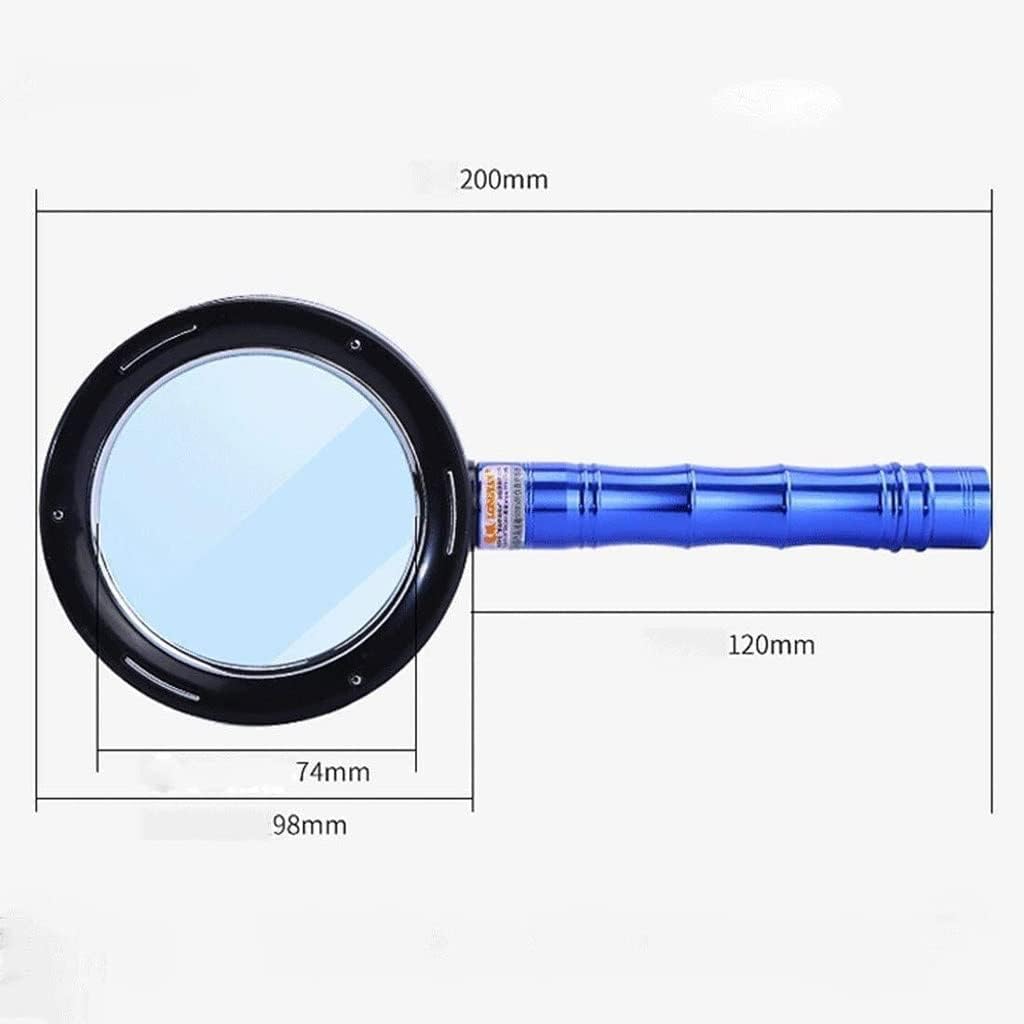 Magnifying Glass Read Repair Hd 20 X Times Old Man Reading with Light High Reading Students to Enlarge The Mirror Magnifier Magnifying