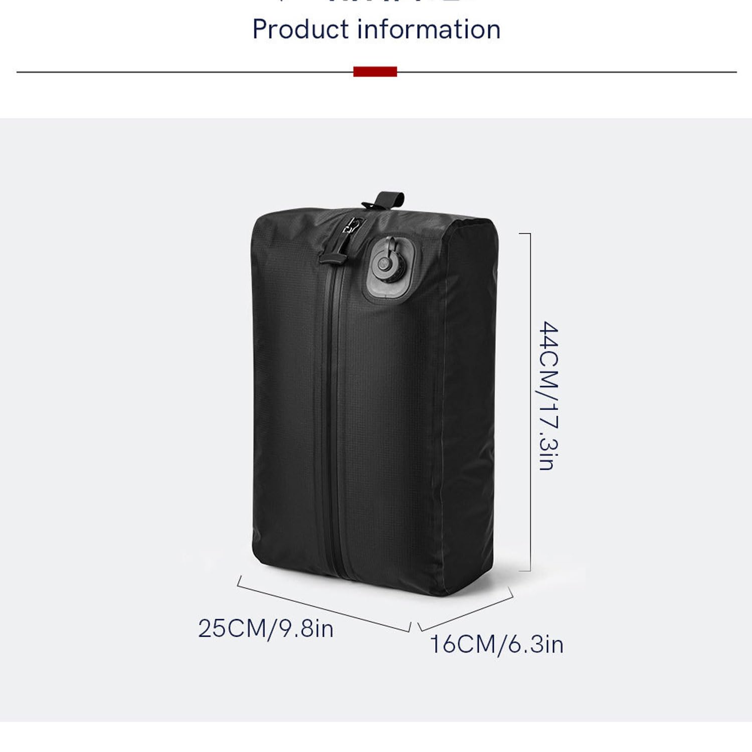 Pochette de Compression Voyage avec Pompe électrique Intégrée, Sacs de Rangement Sous Vide pour Valise, Réutilisables et Gain de Place Valise Sacs à Dos Durables Imperméables Ipx7 en TPU (Gris foncé)