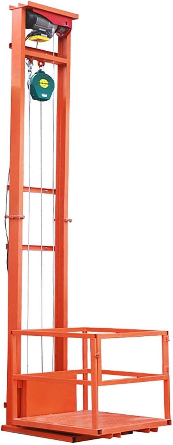 Wall-mounted Freight Elevator, Electric Lifting Platform for 400KG Load, Remote Control, Suitable for Warehouses and Factories, 3M Lifting Height