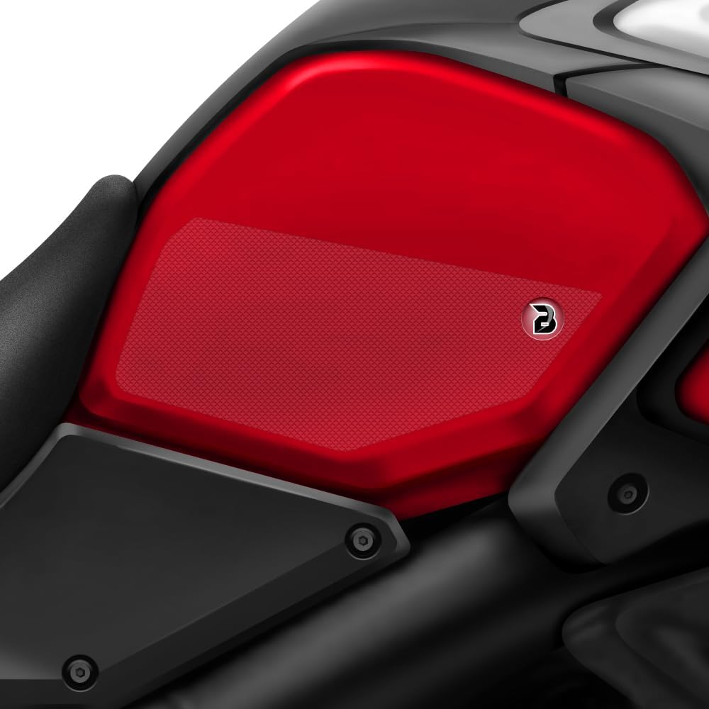 BLOQ Motorcycle Tank Grips compatible with SUZUKI V-STROM DL-1000 (2013-2019) HiGrip - CLEAR