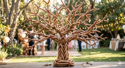 Image of Rk Balloons long Modelling, Twisting, Tube Balloons, Pack of 100 (Brown)