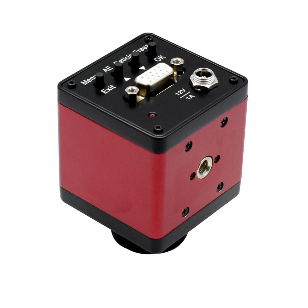 Cámara de microscopio VGA de 5MP Cámara Digital de microscopio Industrial HD y Lente de Montura C 300X para Reparar Soldadura por PCB