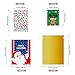 Amosfun 30pcs Christmas Drawstring Bags Party Favors Wrapping Bags Upgraded Christmas for Presents Party Favors 4 Sizes Assortment