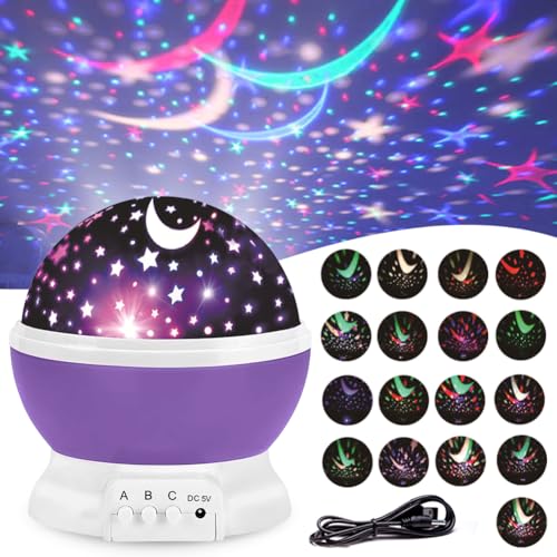 Projecteur d'étoiles rotatif pour créer une ambiance magique dans la chambre de bébé