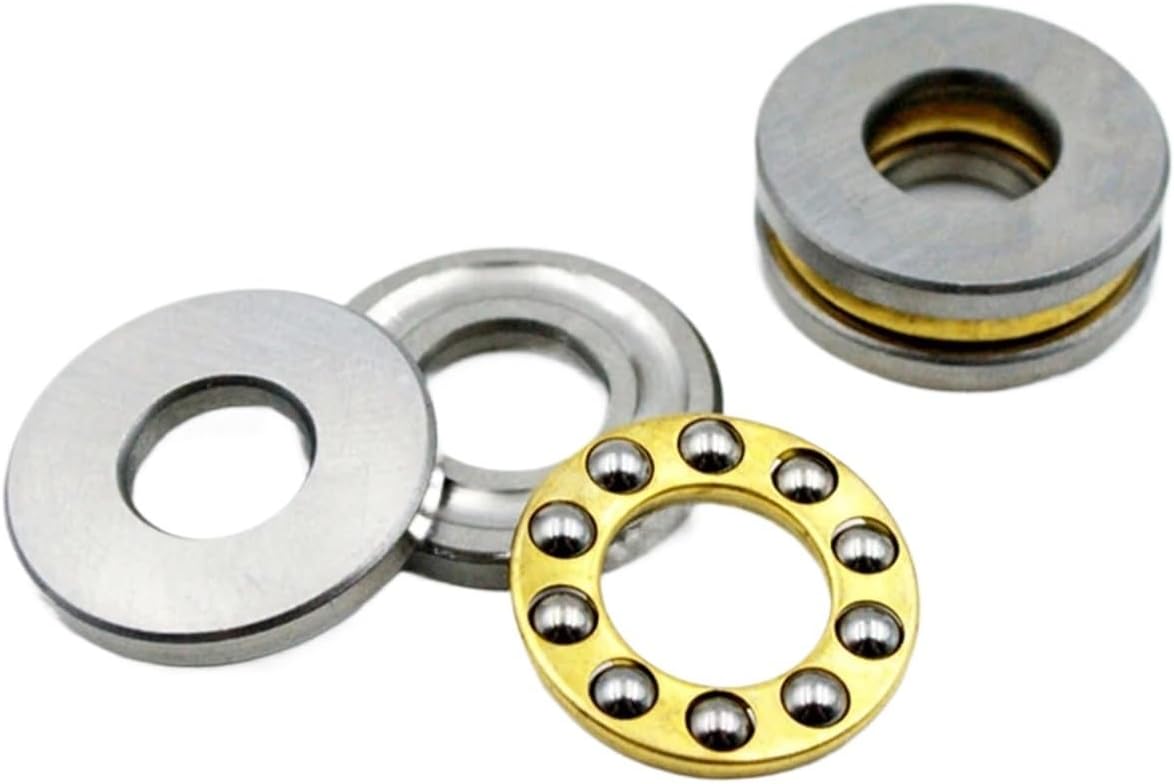 5pcs Mini Thrust Ball Bearing 3D Printer F3 8M F5-10M F6 12M F8-22M F8-14M F8 16M F10-17M F12-21M Miniature Axial Ball Bearings(F3-8M 3x8x3.5mm)