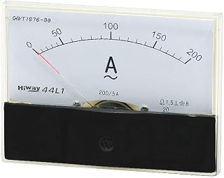 New Lon0167 Plastic Casing AC 0-200A Analog Panel Meter Ampere Ammeter Gauge 44L1(KunststoffgehÃ¤use AC 0-200A Analog Panel Meter Amperemeter Amperemeter MessgerÃ¤t 44L1