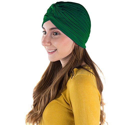 Dozen Pack- 12 Dark Colored Beautiful Turbans - Thumbnail 2
