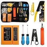 Utilisation polyvalente : avec ce kit d'outils, vous pouvez effectuer rapidement et facilement des installations réseau, réparer les câbles réseau et tester les réseaux dans les maisons, les bureaux, les laboratoires, les dortoirs, les ateliers et bien plus encore
