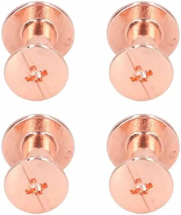 Book Binding Screw Bookbinding Round Flat Head Stud Screw Curved Surfaces for DIY Leather - (Color: Color2)