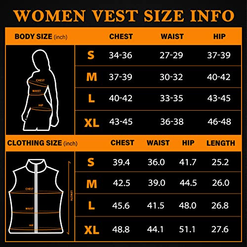 Orrnikko [2022 All-New] Heated Vest Women - Detachable Heated Hood And 7.4V 10000Mah Battery Pack, Slim Fit Womens Heated Vest #TOP5