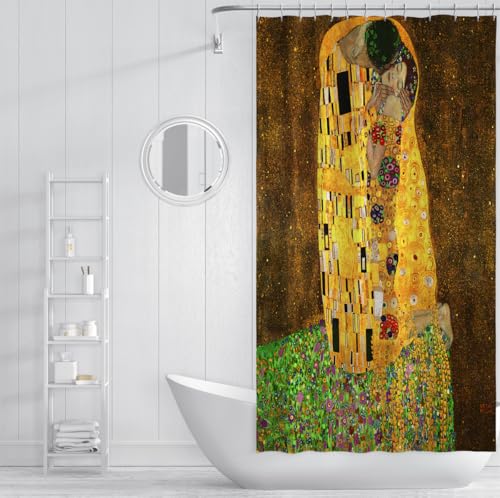 Rideau de douche rideaux de baignoire en polyester avec crochets 200x240