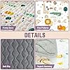 Baby Play Mat for Floor, 71"x59" Thickened Playpen Mat, Soft Non-Slip Baby Play Mat, Foldable & Machine Washable, Portable Waterproof Crawling Playmats for Infants & Toddlers, Rainbow and Animal #5