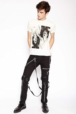 Tripp Strap Zipper Bondage Pants [Black]